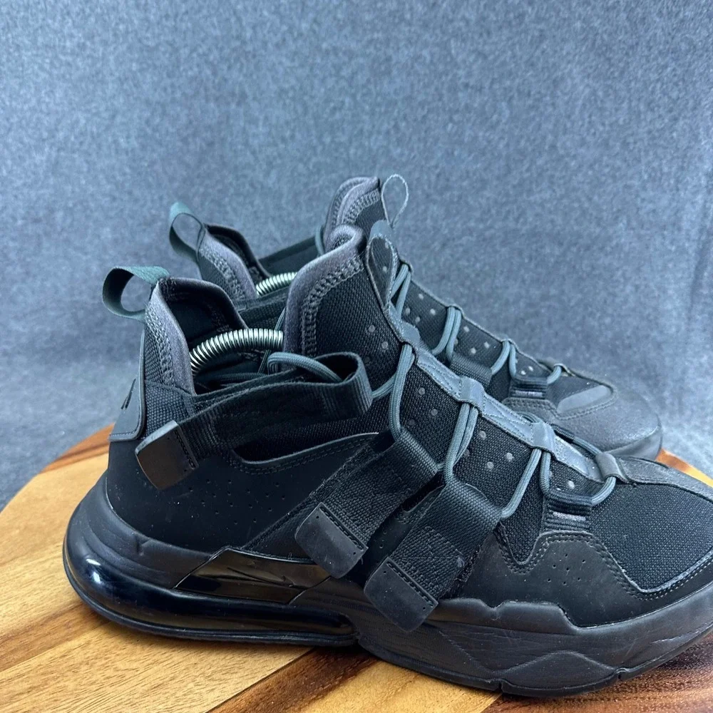 Nike Air Edge 270 Triple Black Mens High‎ Top Sneakers AQ8764-003 Size 12